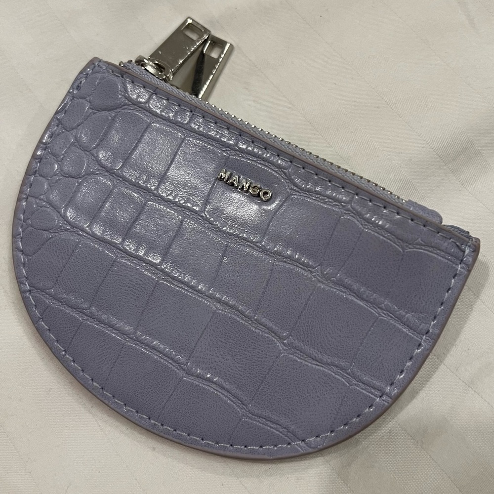 Mango lilac wallet double zipper